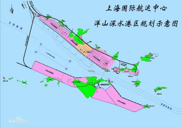 洋山深水港區規劃示意圖